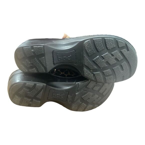 BOC Born Cheetah Leopard Leather Comfort Work Nurses Clogs Size 7.5 - Picture 6 of 6